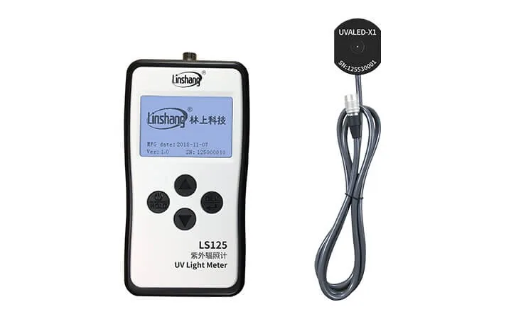 Измеритель ультрафиолетового излучения Linshang LS125 + зонд UVALED-X1